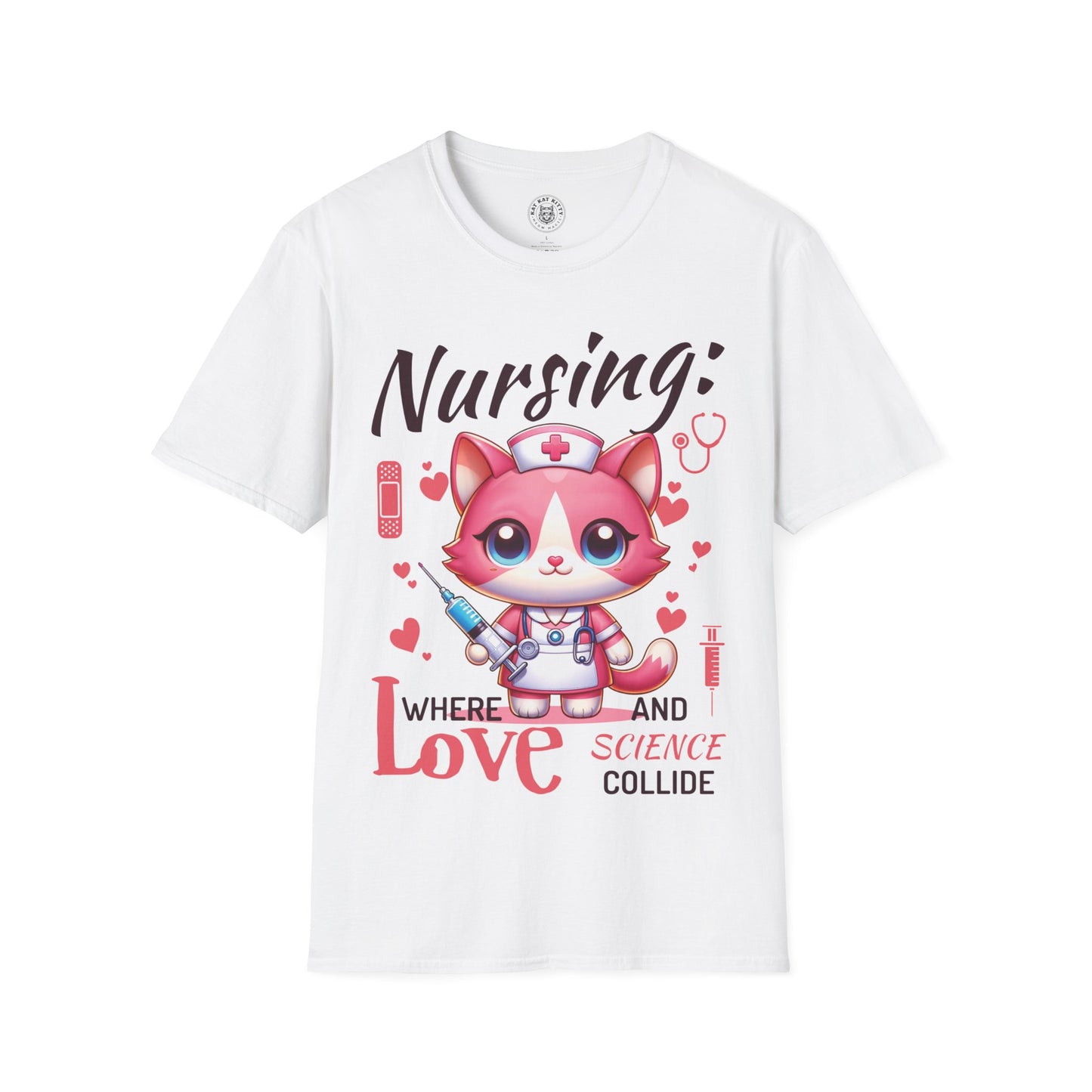 Nursing Cat - Unisex Cat Graphic Tees | Graphic T Shirts