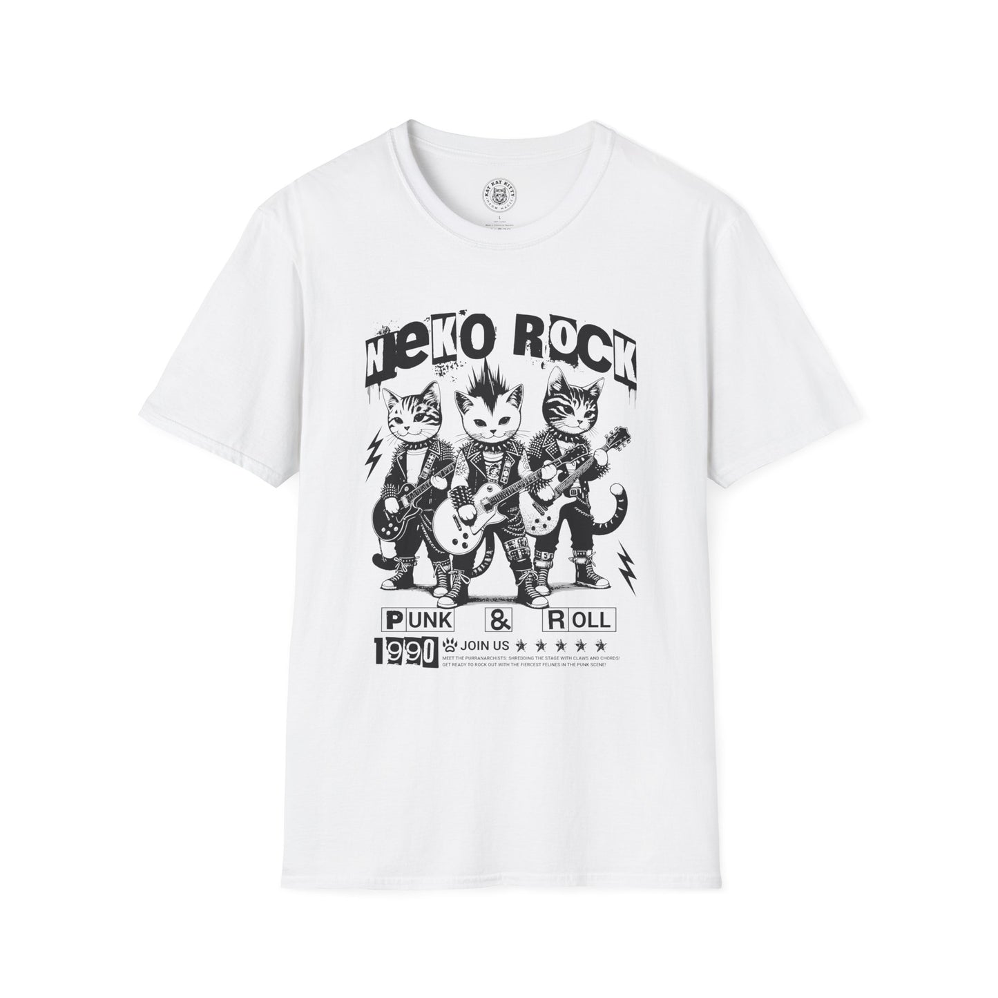 Neko Rock - Unisex Cat T-Shirt