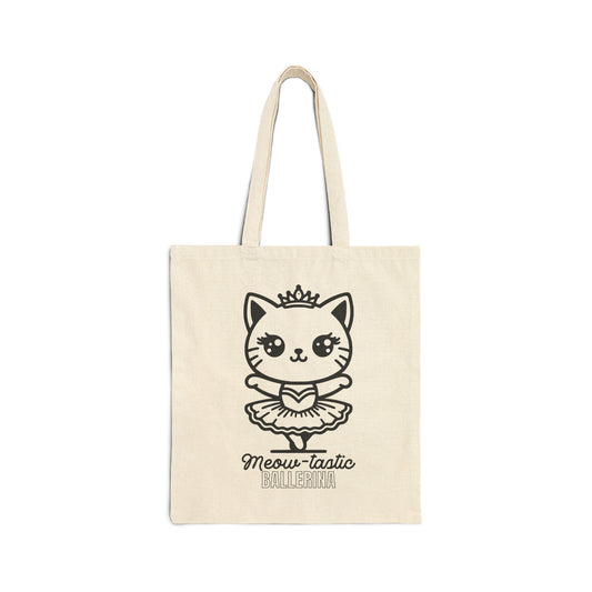 Meow-tastic Ballerina - Cat Tote Bag