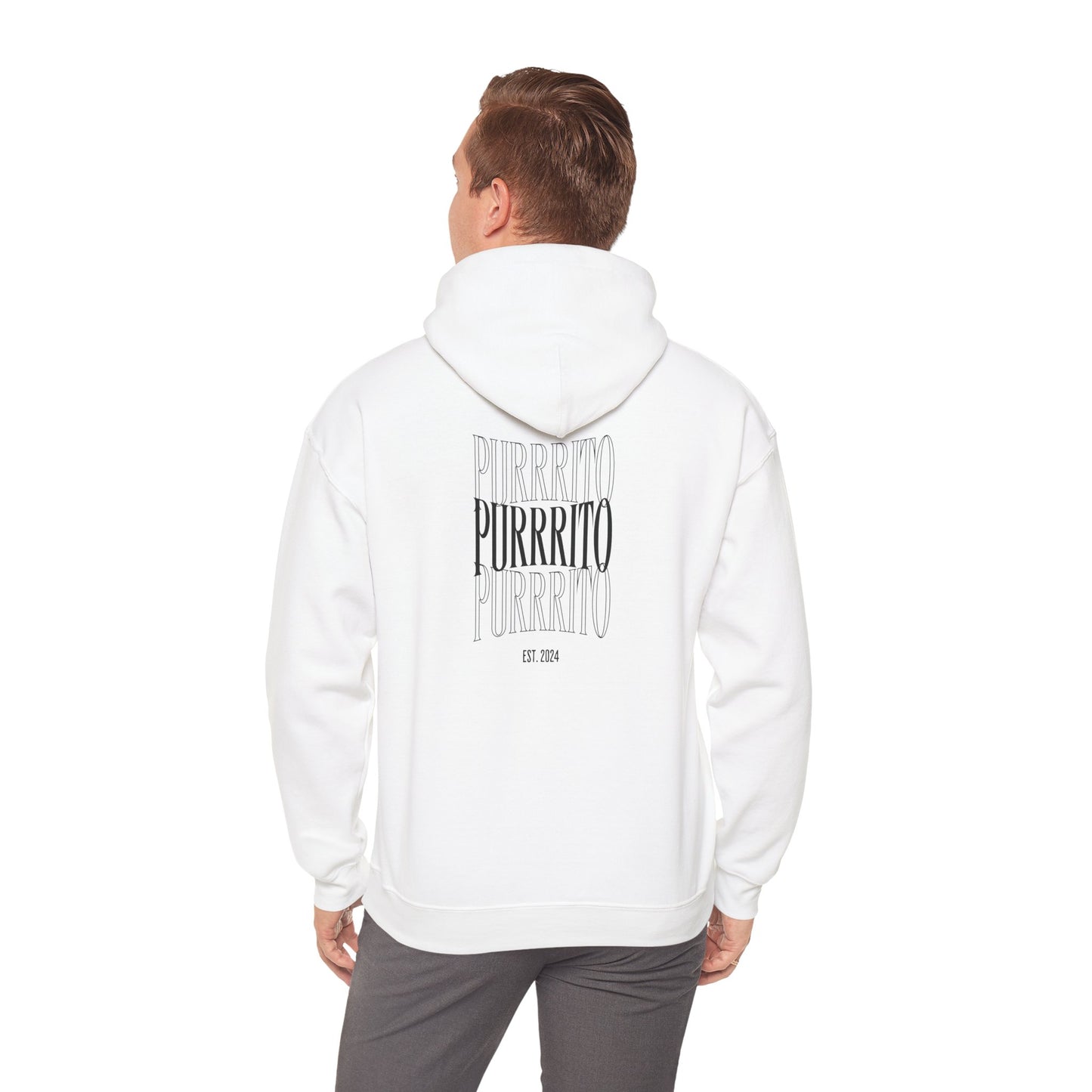 Purrrito - Unisex Heavy Blend™ Hooded Cat Sweatshirt