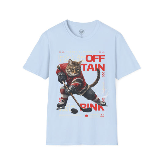 Hockey Cat - Unisex Cat Graphic Tees | Graphic T Shirts