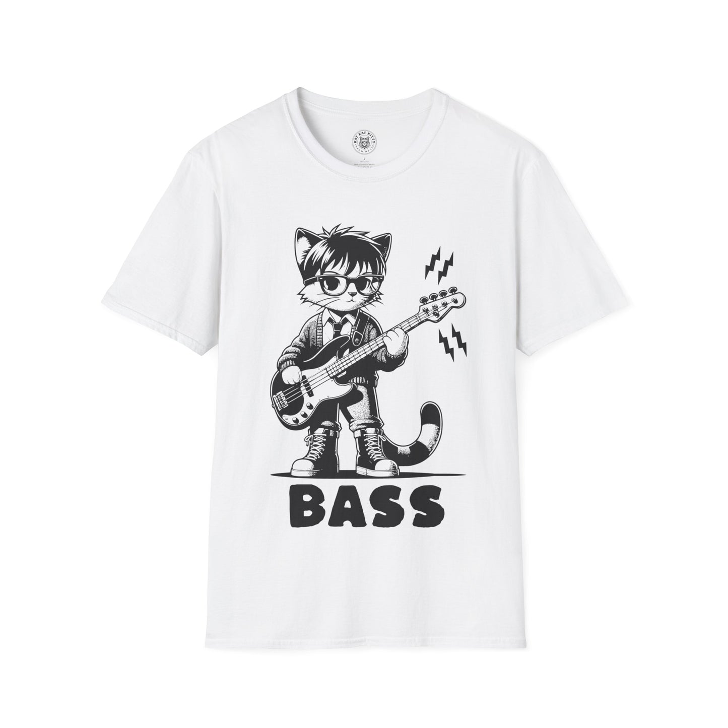 Bass Cat - Unisex Cat Graphic Tees | Graphic T Shirts