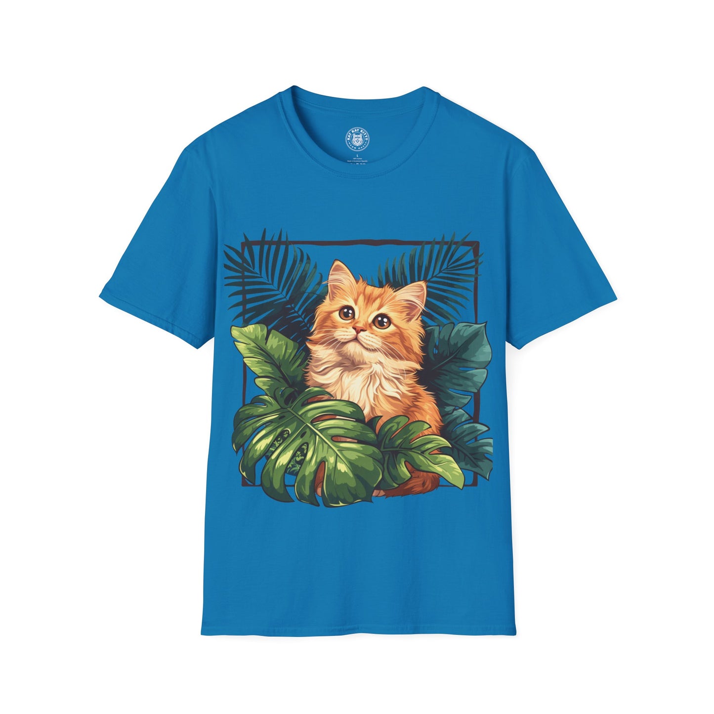 Monsteras And  Cat - Unisex Cat Graphic Tees | Graphic T Shirts