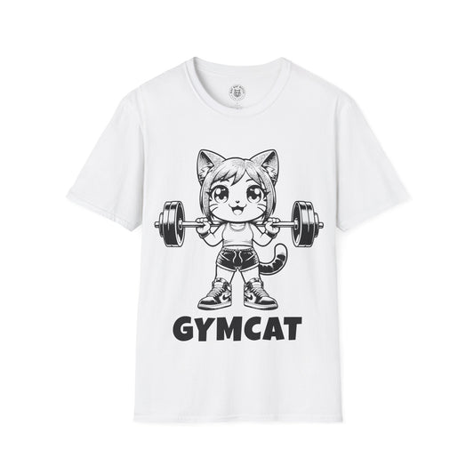 Gymcat Black Female - Unisex Cat Graphic Tees | Graphic T Shirts