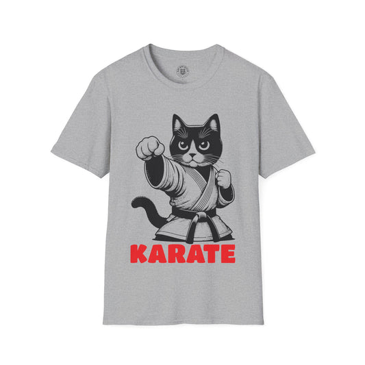 Karateka Cat - Unisex Cat Graphic Tees | Graphic T Shirts