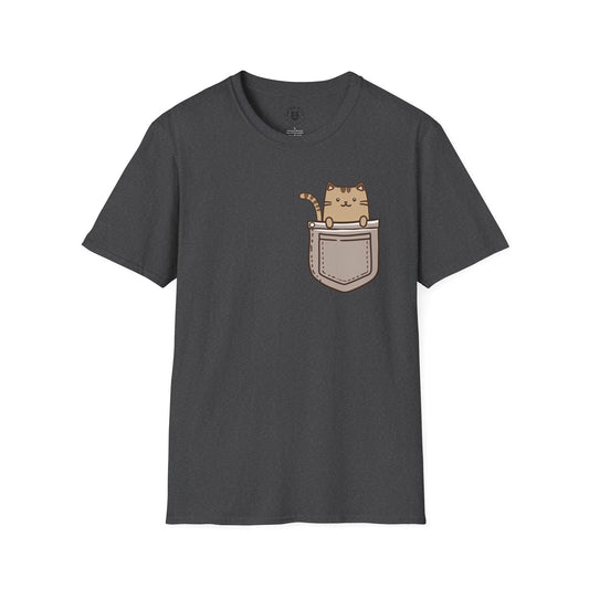 Cat In Pocket 2 - Unisex Cat Graphic Tees | Graphic T Shirts