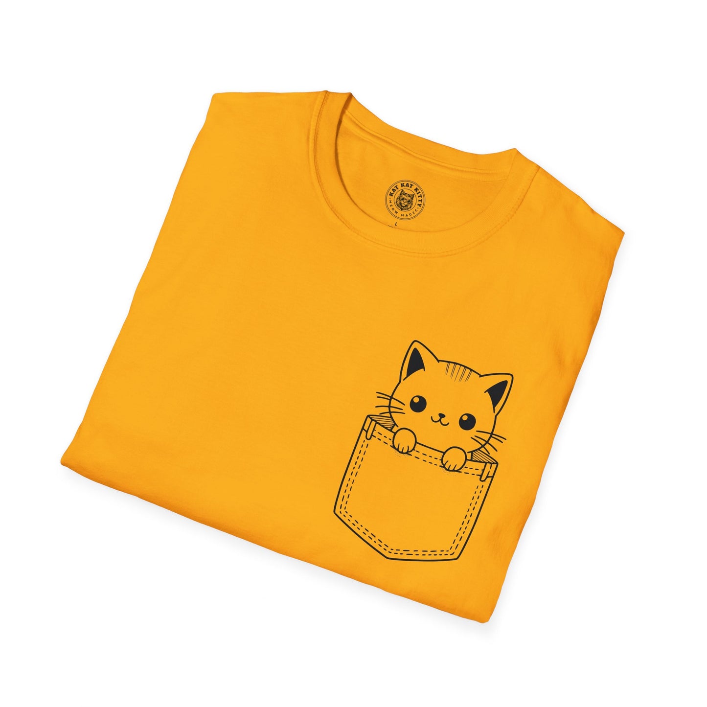 Cat In Pocket 4 - Unisex Cat Graphic Tees | Graphic T Shirts