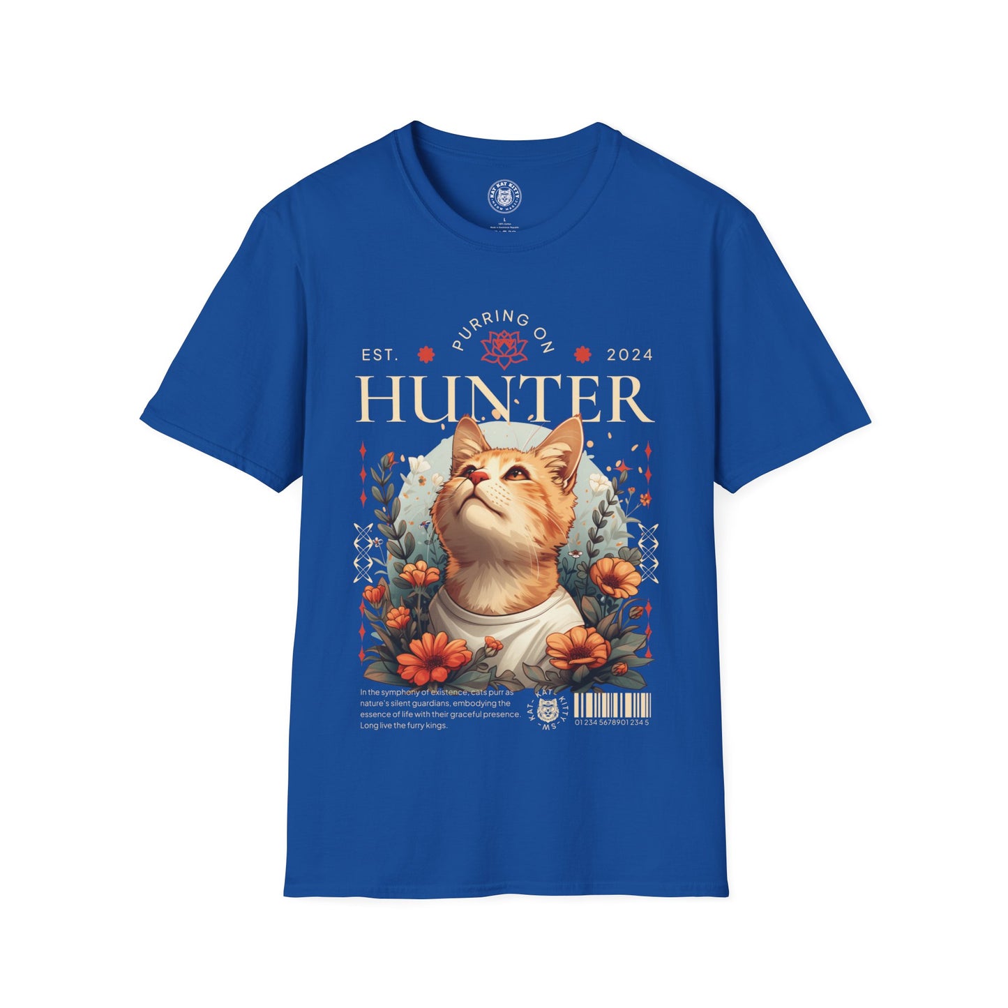 Hunter - Unisex Cat Graphic Tees | Graphic T Shirts