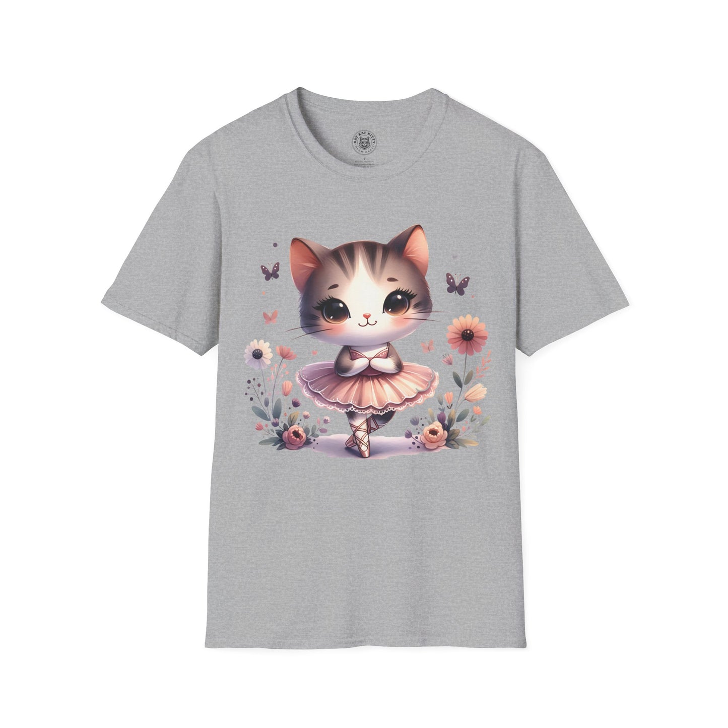 Cute Ballet Cat - Unisex Cat Graphic Tees | Graphic T Shirts