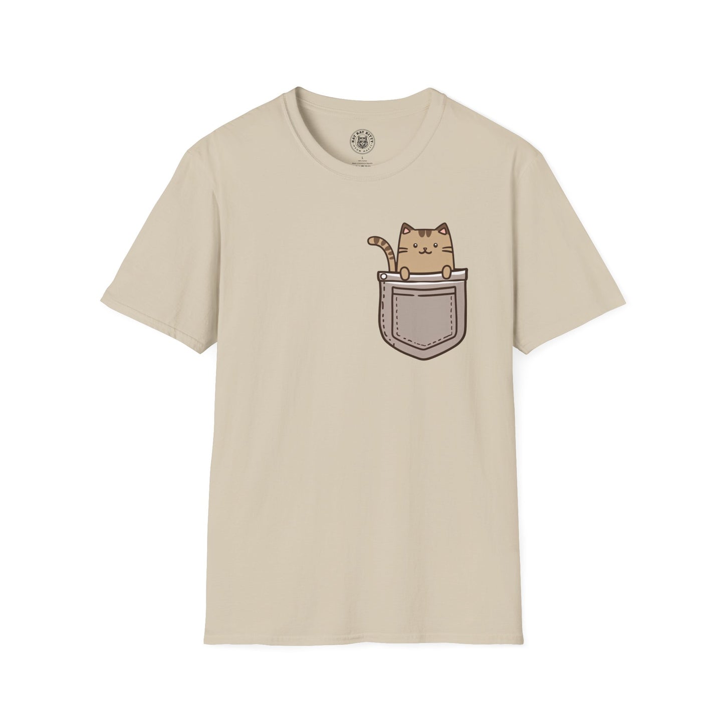 Cat In Pocket 2 - Unisex Cat Graphic Tees | Graphic T Shirts