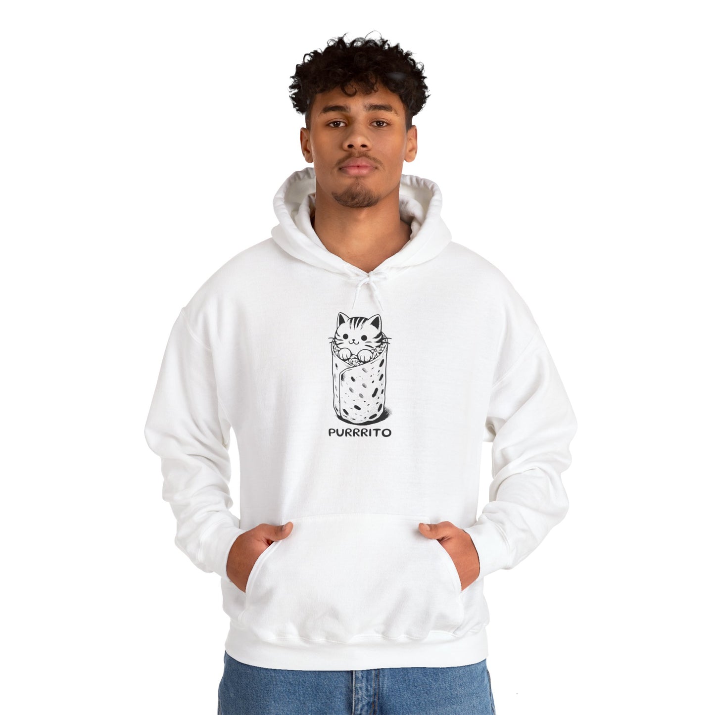 Purrrito - Unisex Heavy Blend™ Hooded Cat Sweatshirt