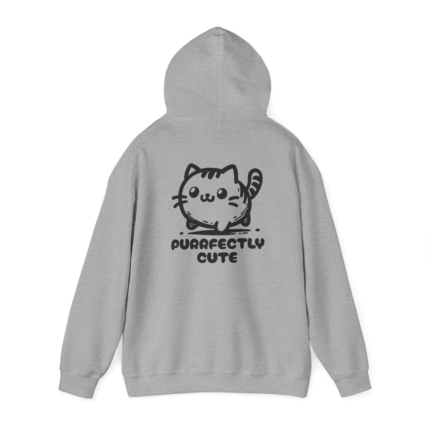 Purrrfectly Cute - Unisex Heavy Blend™ Hooded Cat Sweatshirt