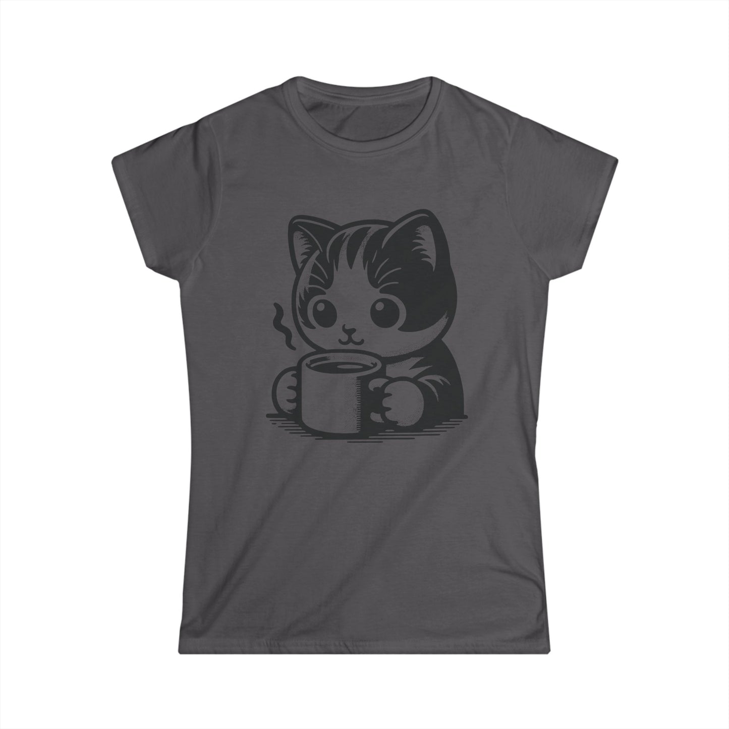 Coffee Cat - Women's Cat Graphic Tees | Graphic T Shirts