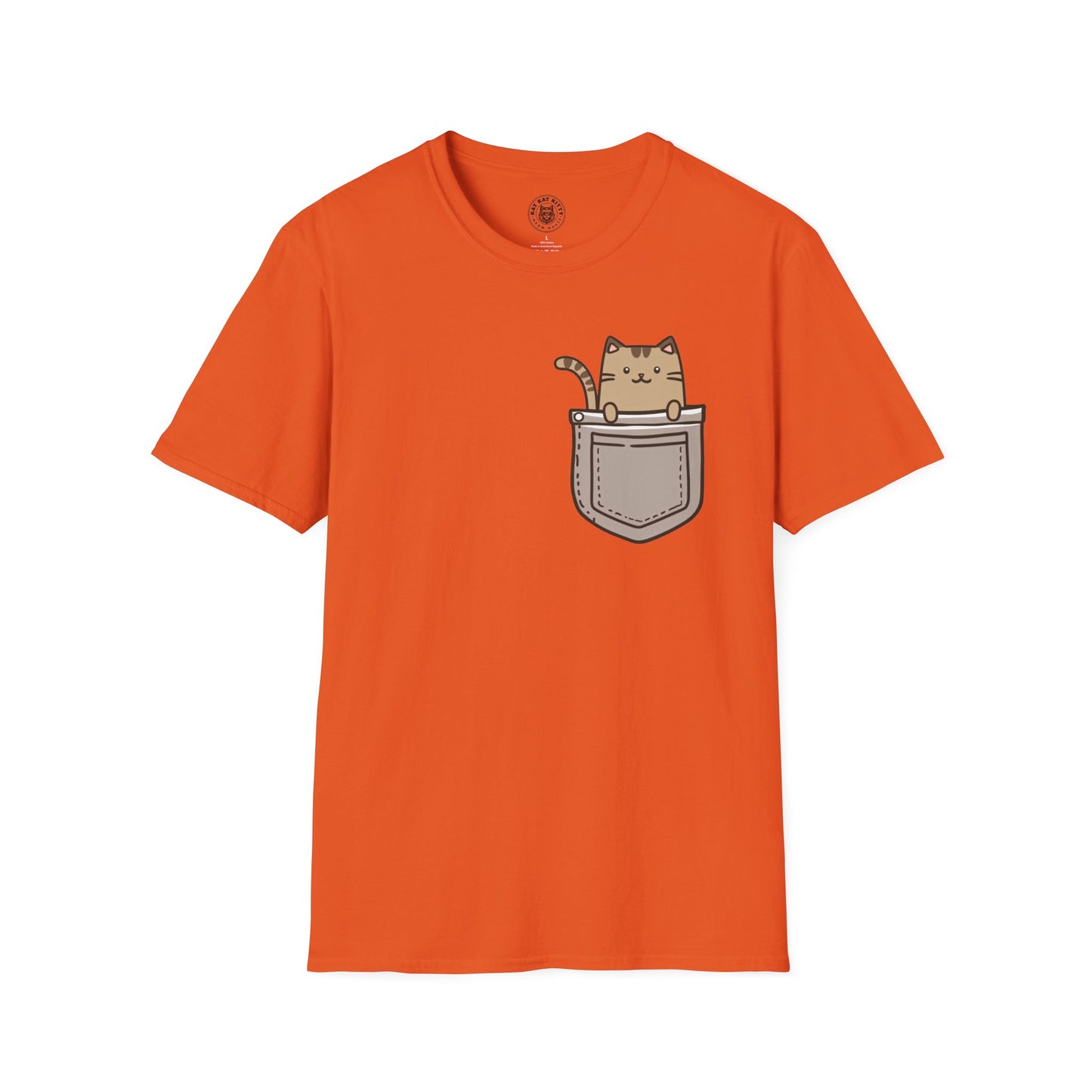 Cat In Pocket 2 - Unisex Cat Graphic Tees | Graphic T Shirts