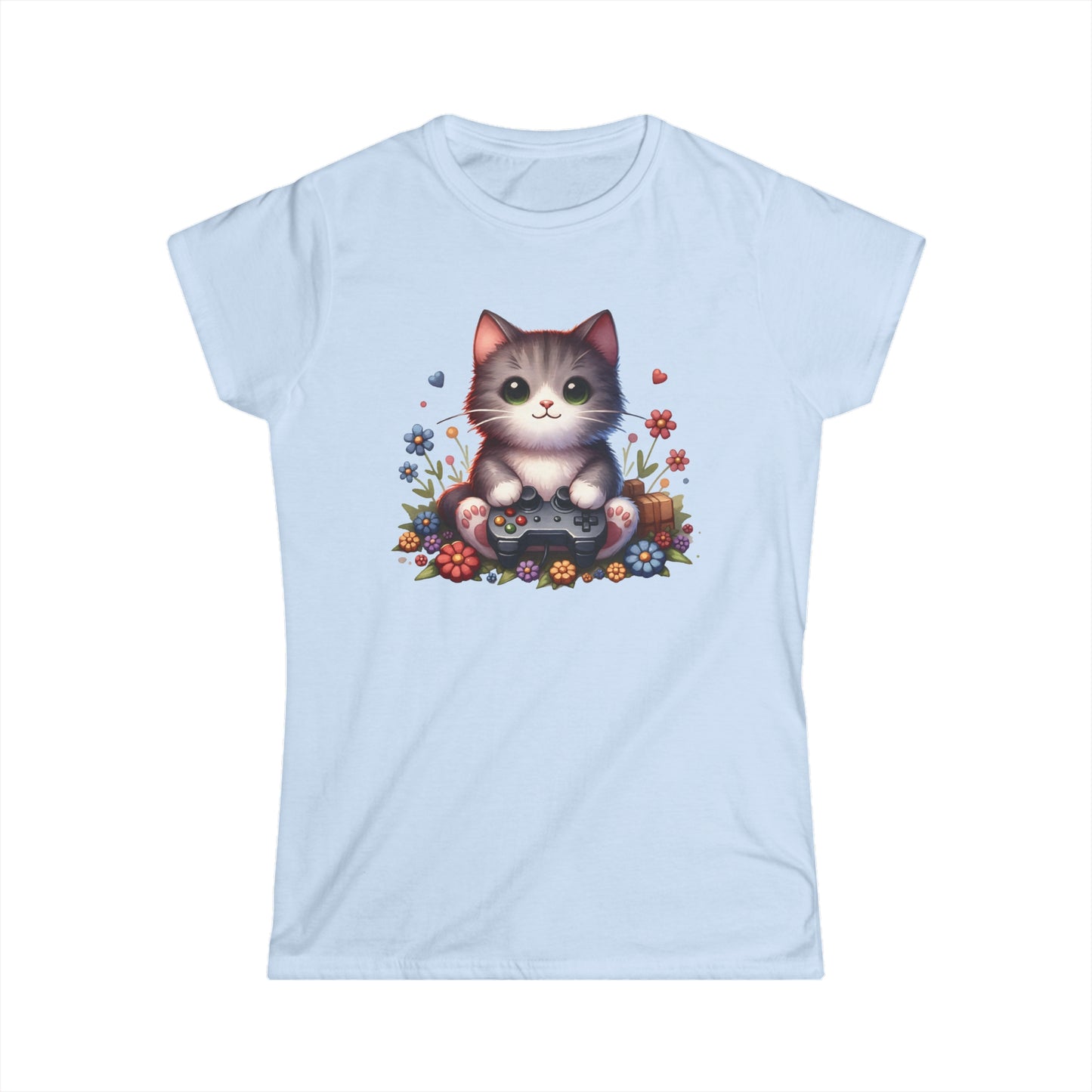 Gamer Cat - Women's Cat Graphic Tees | Graphic T Shirts