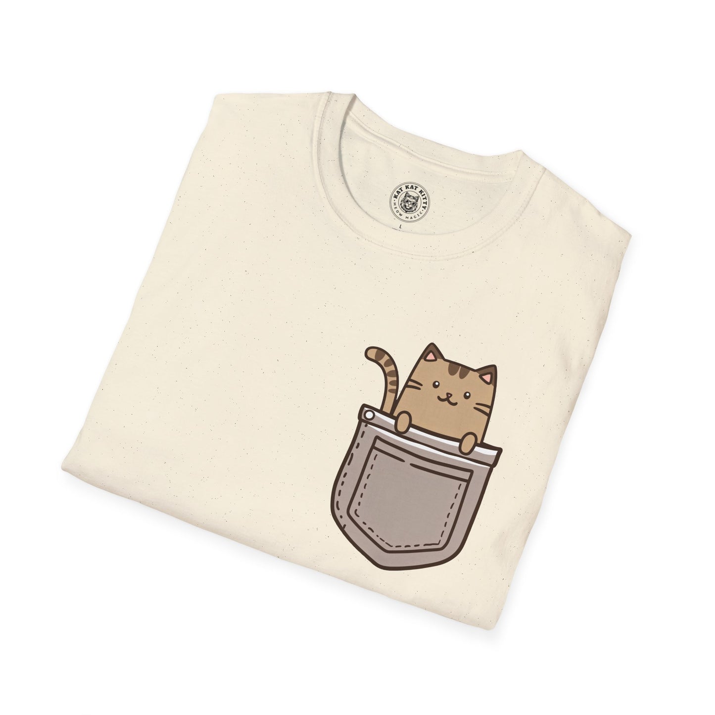 Cat In Pocket 2 - Unisex Cat Graphic Tees | Graphic T Shirts