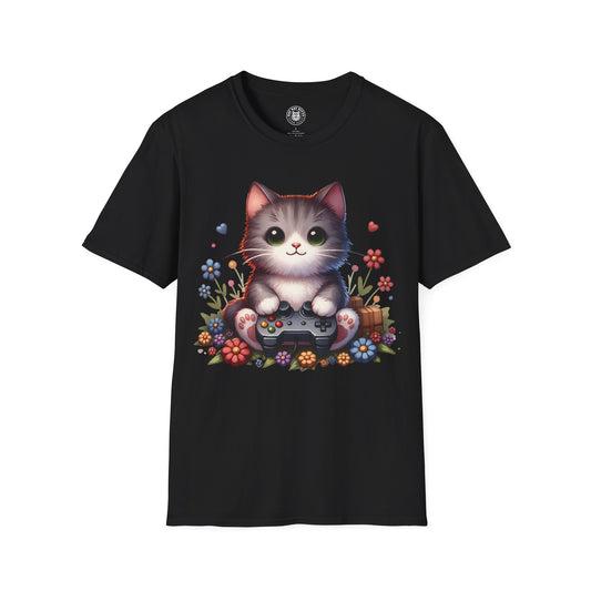 Gamer Cat - Unisex Cat Graphic Tees | Graphic T Shirts