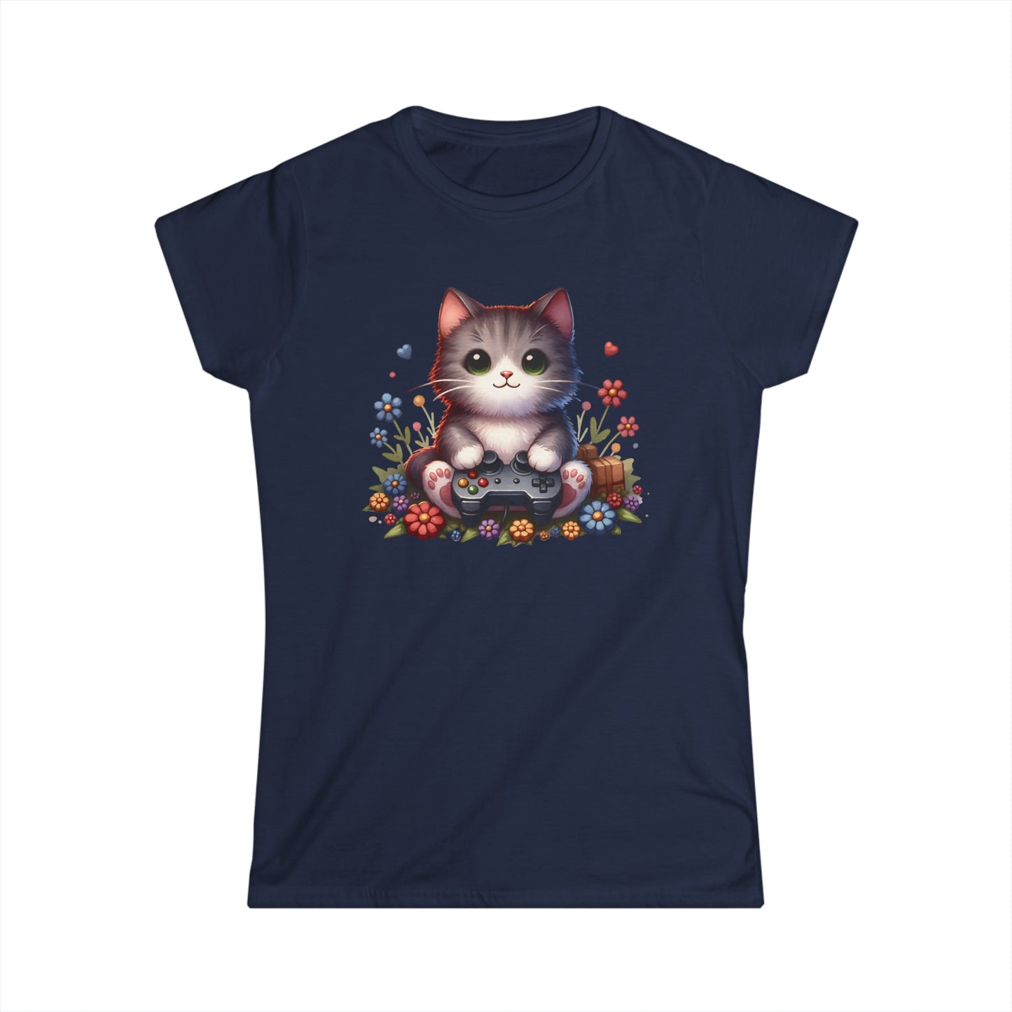 Gamer Cat - Women's Cat Graphic Tees | Graphic T Shirts