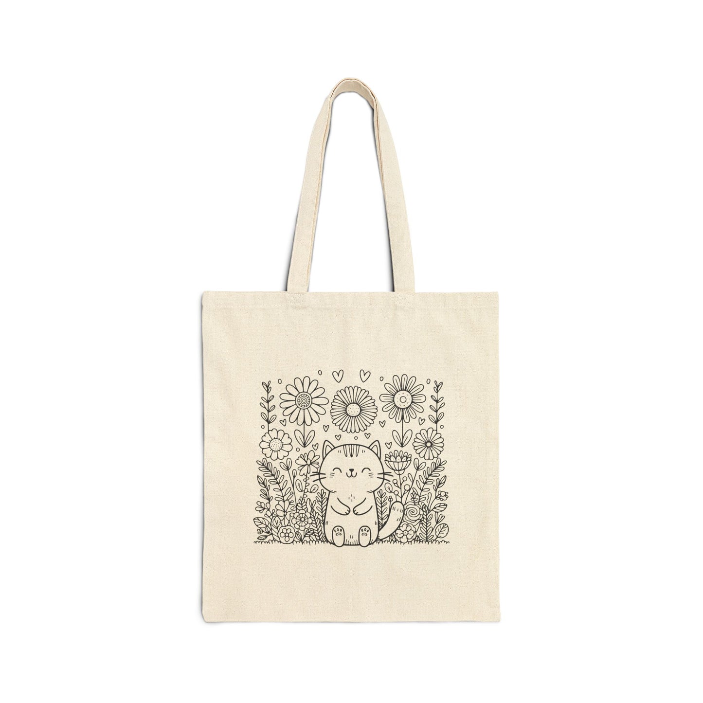 Love and Plants - Cat Tote Bag