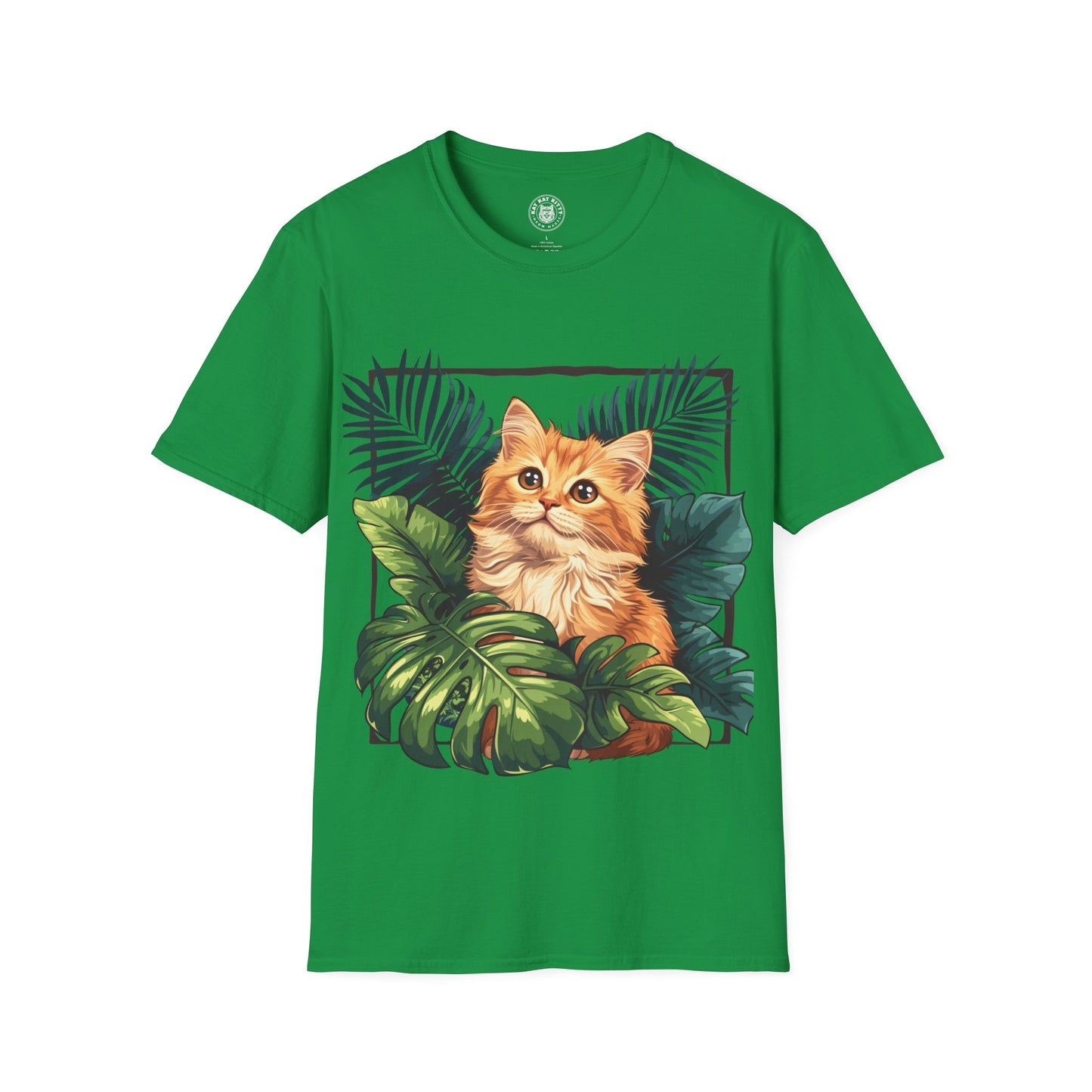 Monsteras And  Cat - Unisex Cat Graphic Tees | Graphic T Shirts