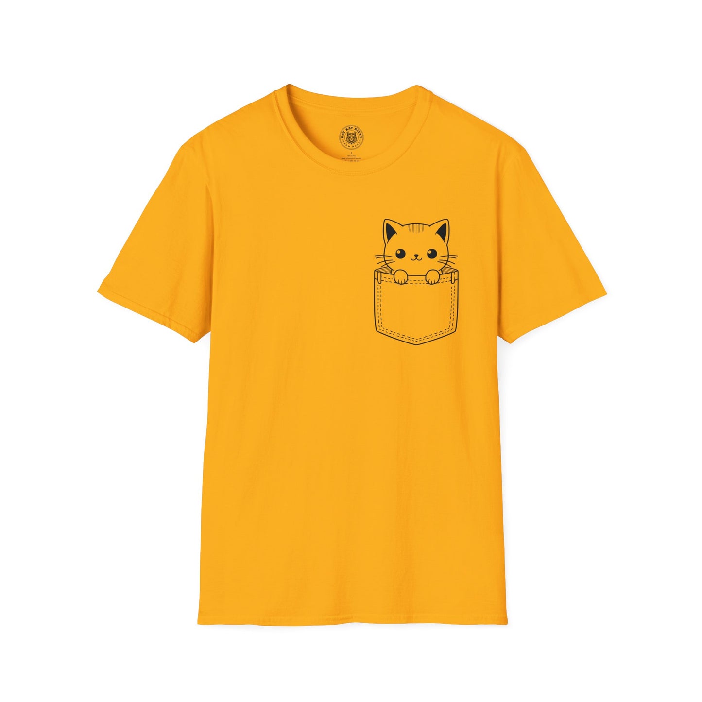 Cat In Pocket 4 - Unisex Cat Graphic Tees | Graphic T Shirts