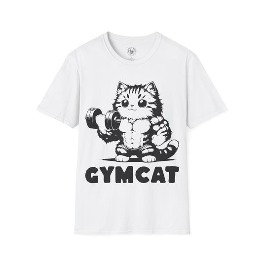 Gymcat Black Cat - Unisex Cat Graphic Tees | Graphic T Shirts