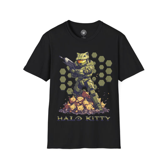 Halo Kitty - Unisex Cat Graphic Tees | Graphic T Shirts