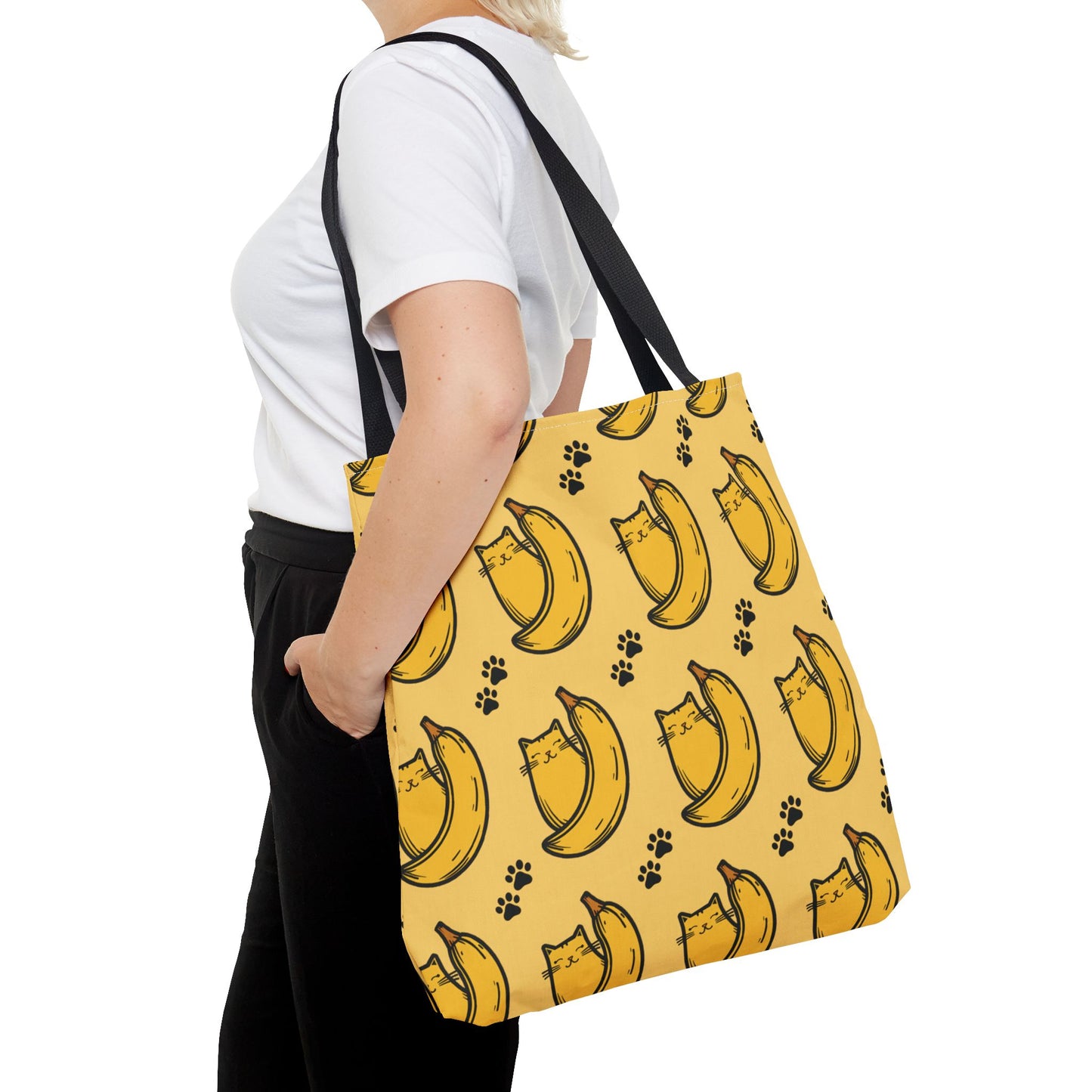 Banana Time - Cat Tote Bag (AOP)