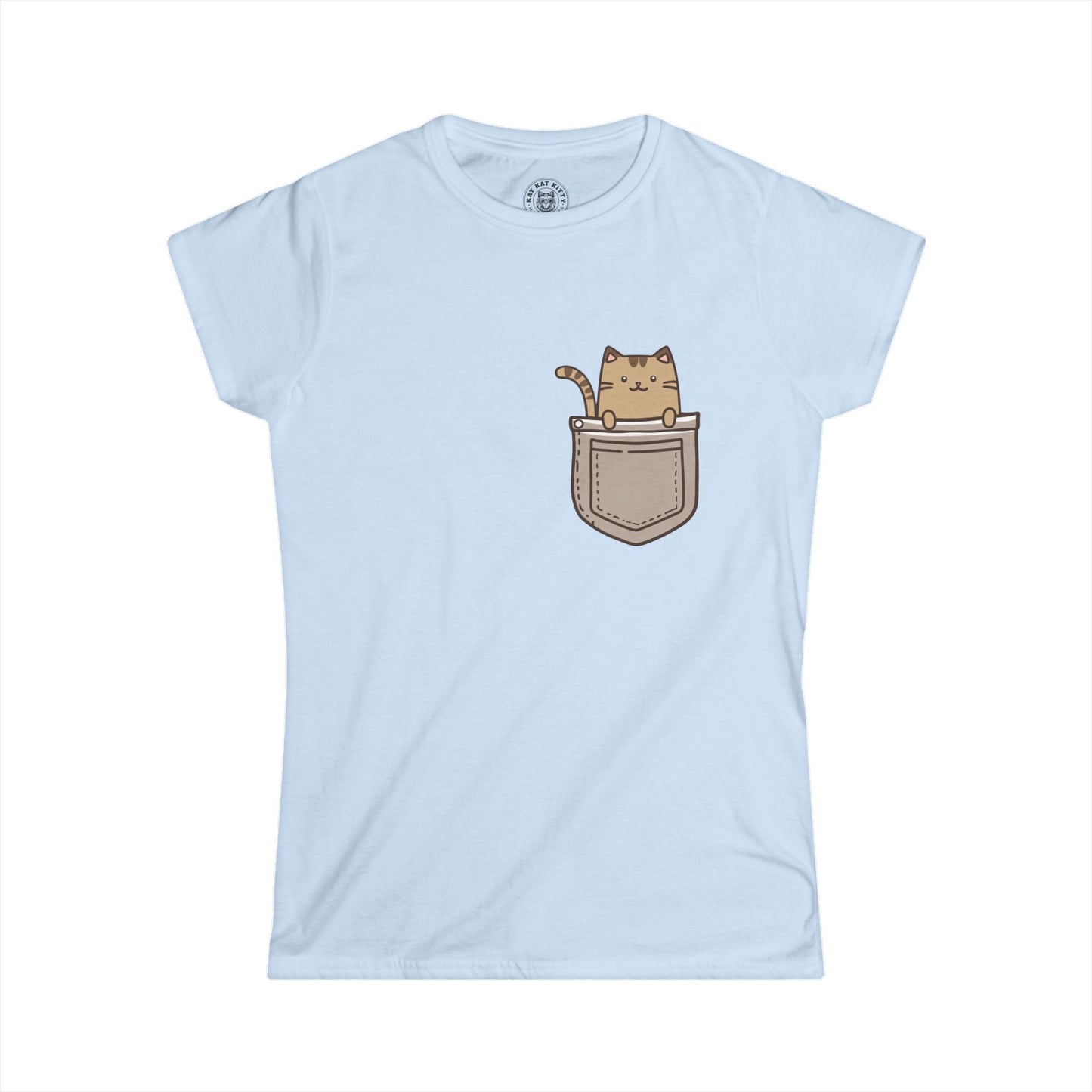 Cat In Pocket 2 - Women's Cat Graphic Tees | Graphic T Shirts