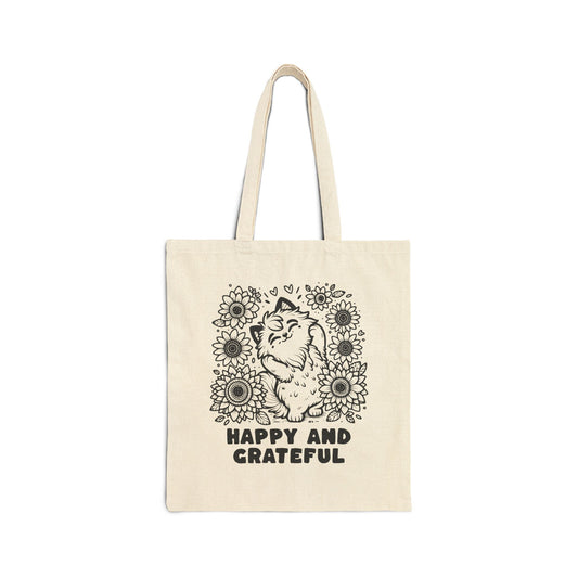 Happy And Grateful - Cat Tote Bag