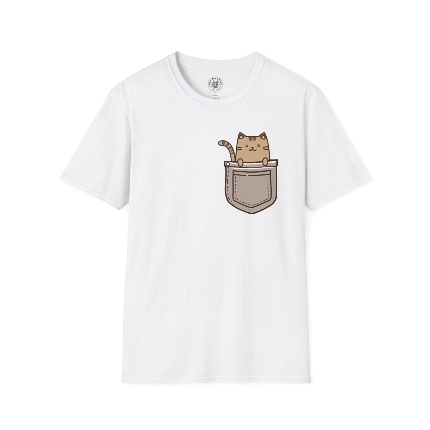 Cat In Pocket 2 - Unisex Cat Graphic Tees | Graphic T Shirts