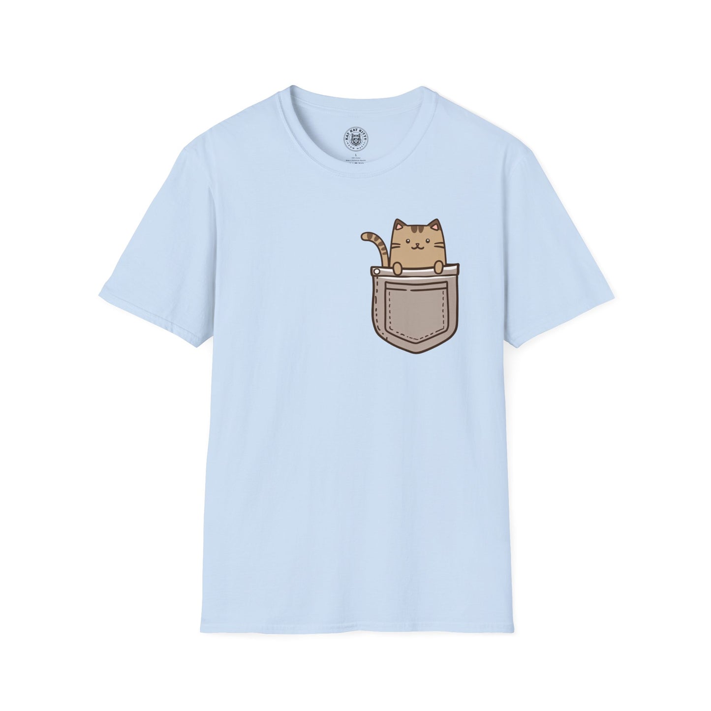 Cat In Pocket 2 - Unisex Cat Graphic Tees | Graphic T Shirts