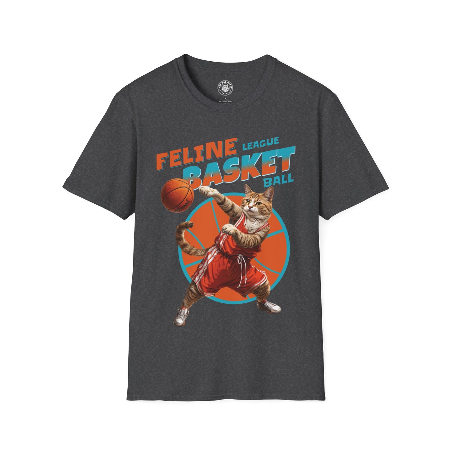 Feline Basketball - Unisex Cat Graphic Tees | Graphic T Shirts