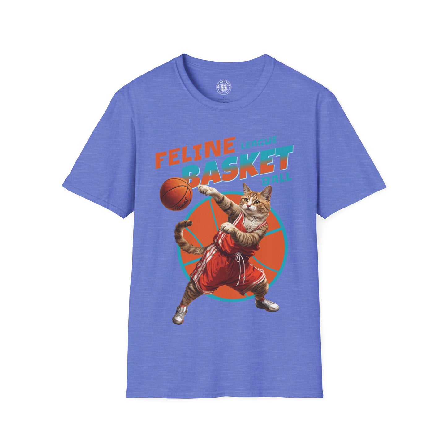 Feline Basketball - Unisex Cat Graphic Tees | Graphic T Shirts