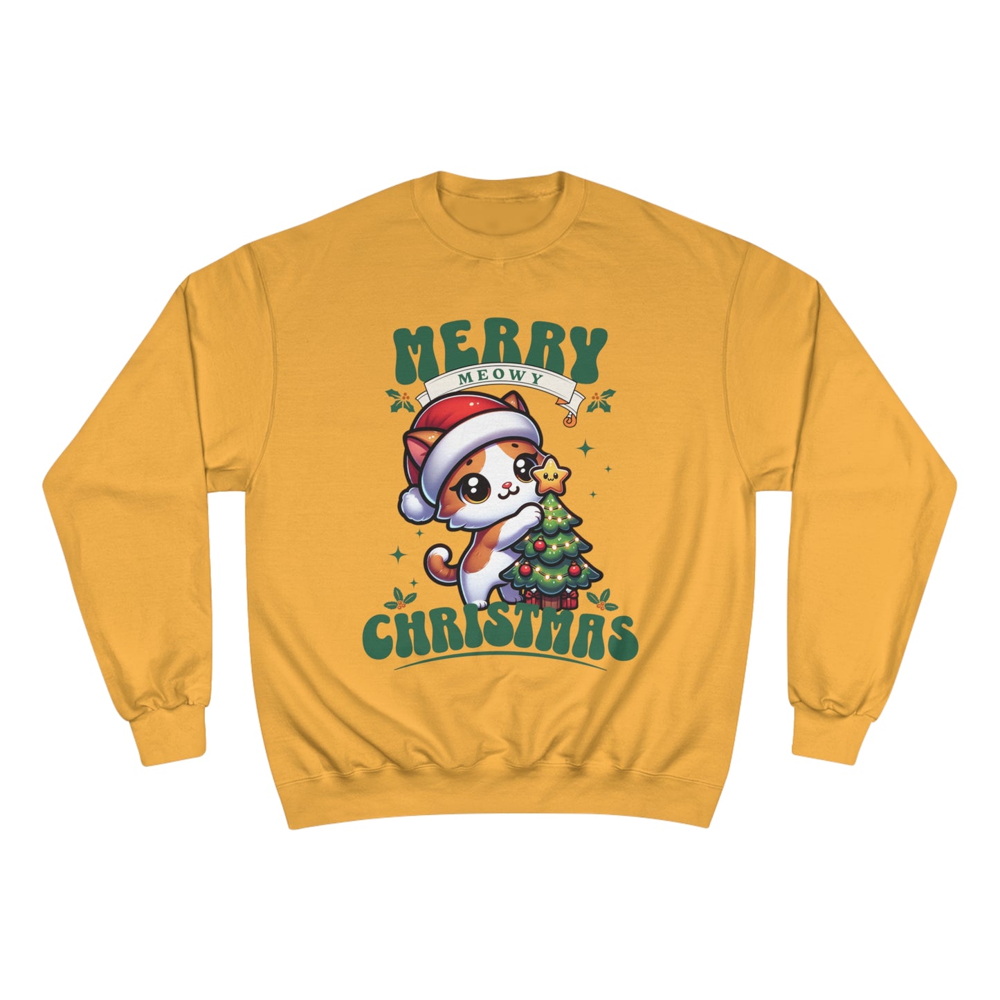 Merry Meowy Christmas - Champion® Cat Sweatshirt