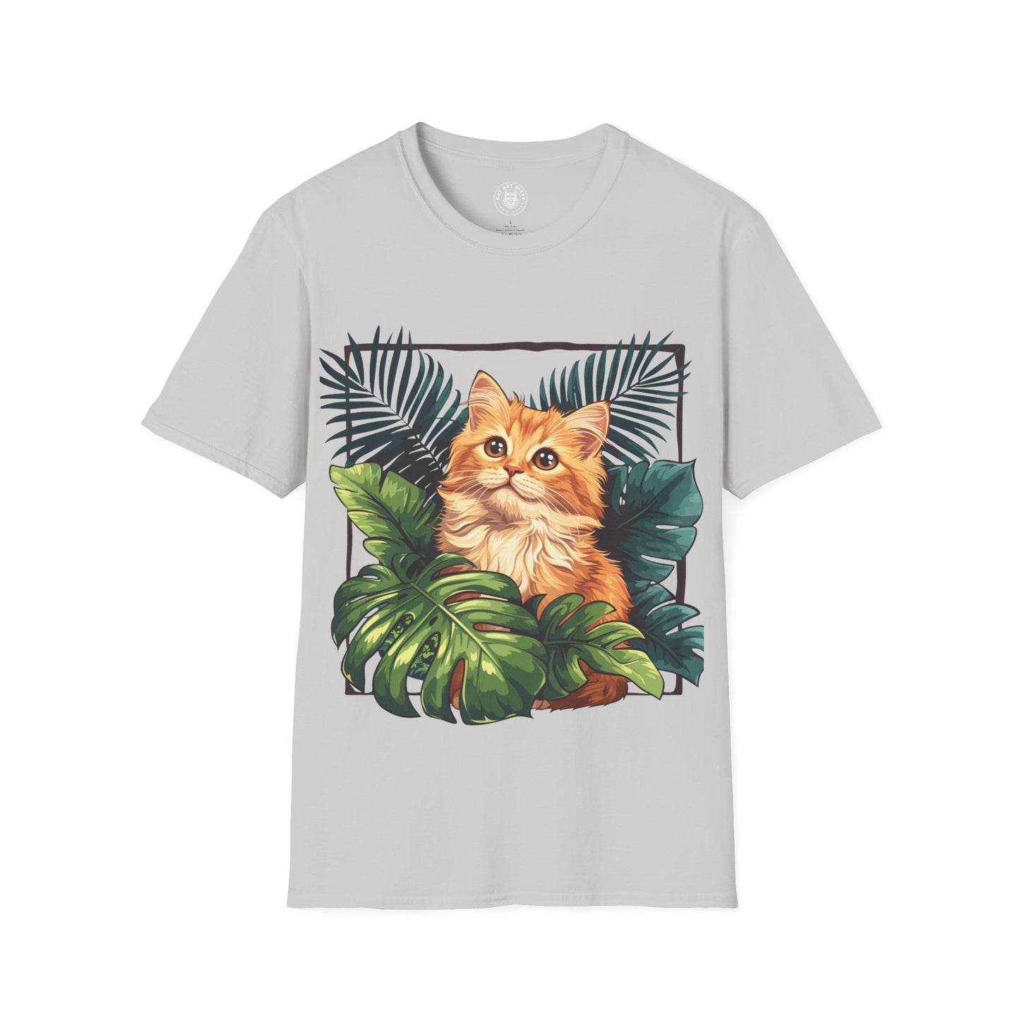 Monsteras And  Cat - Unisex Cat Graphic Tees | Graphic T Shirts