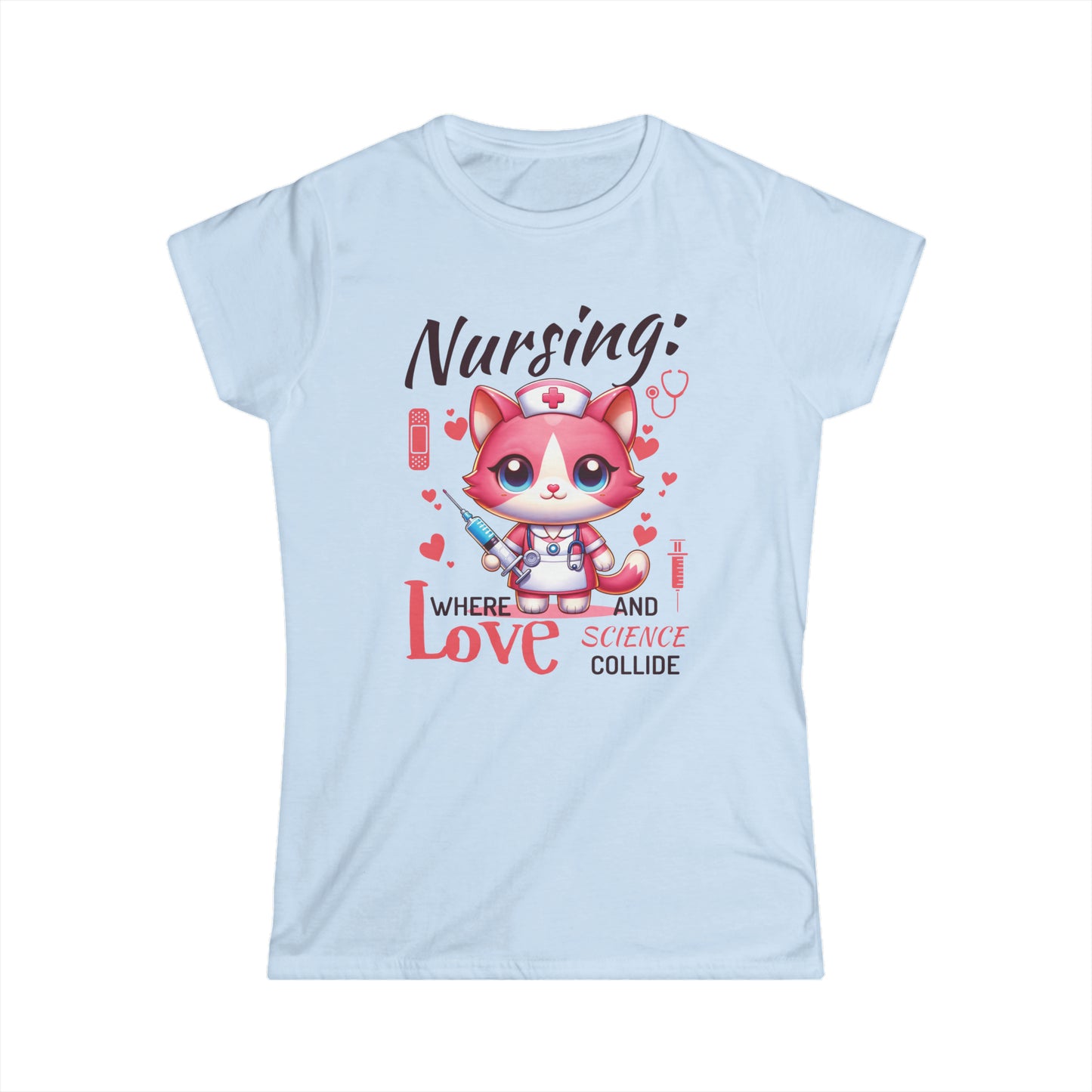 Nursing Cat - Women's Cat Graphic Tees | Graphic T Shirts