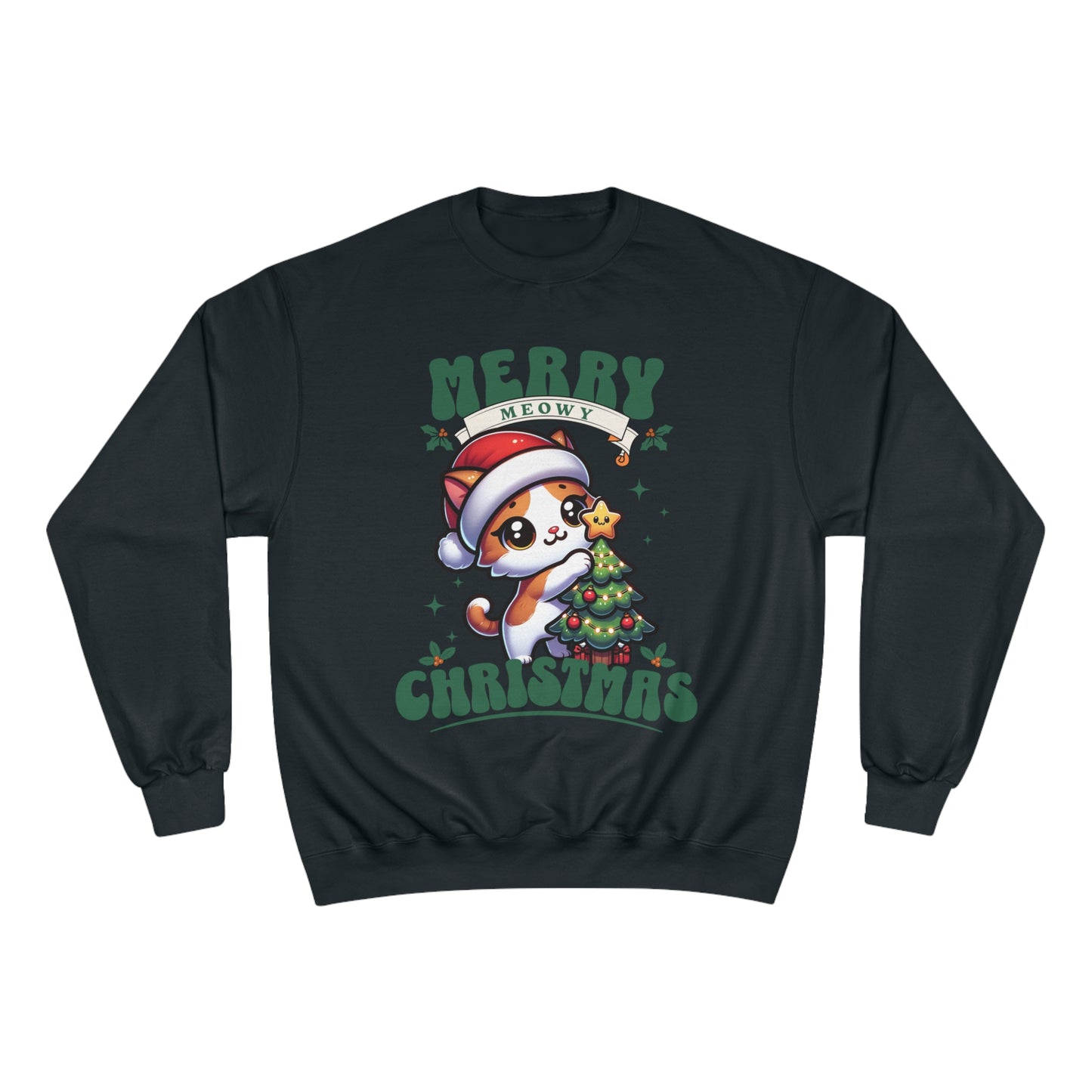 Merry Meowy Christmas - Champion® Cat Sweatshirt