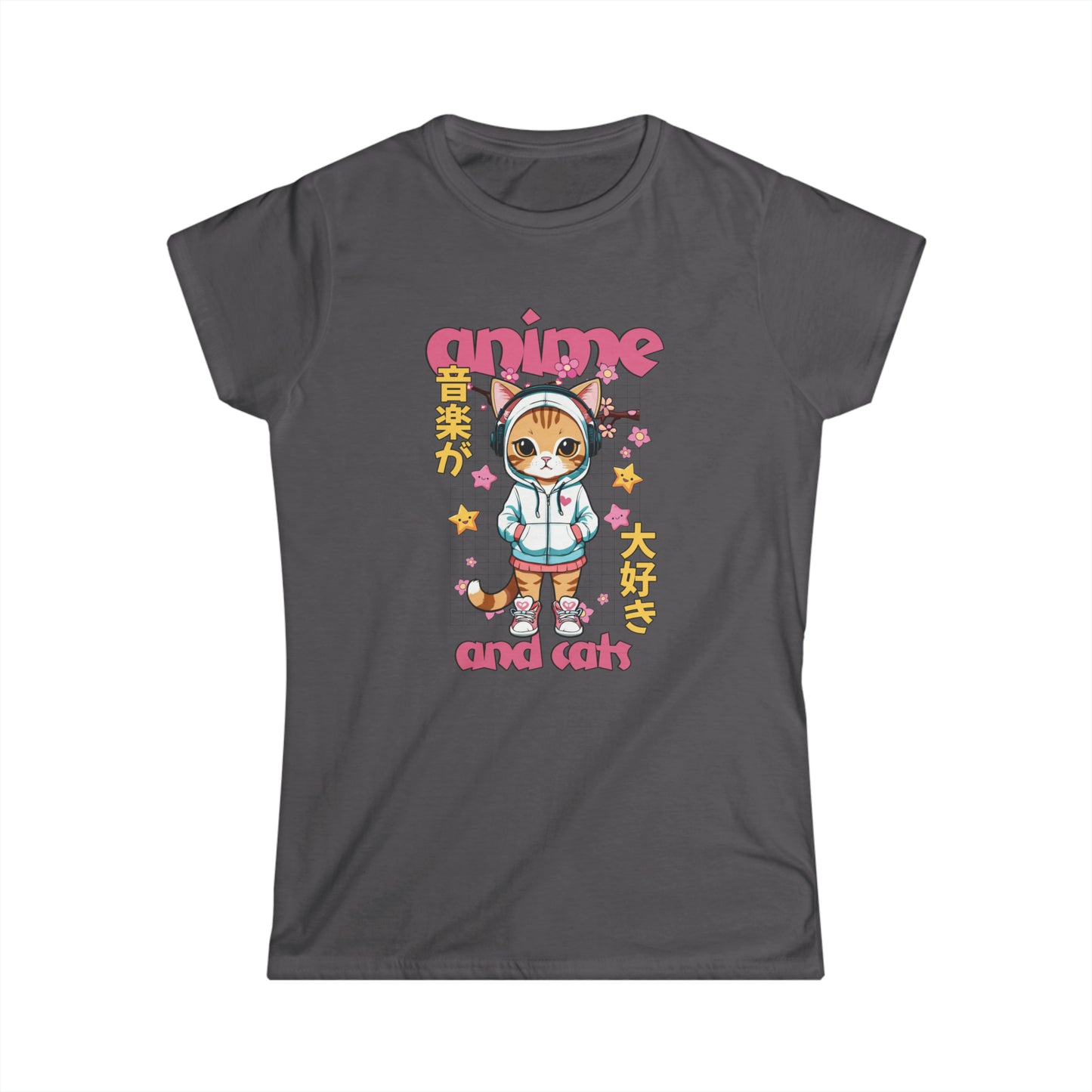 Anime and Cats - Women's Cat Graphic Tees | Graphic T Shirts