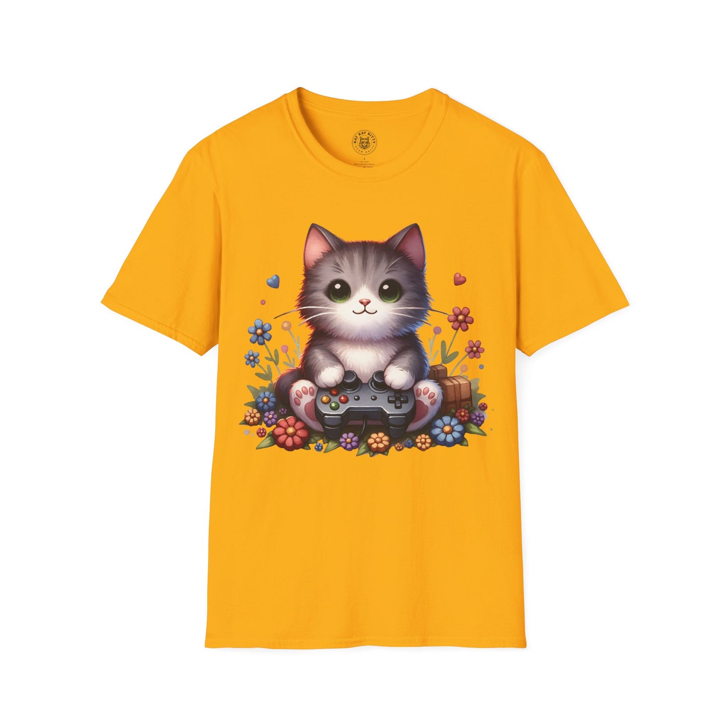 Gamer Cat - Unisex Cat Graphic Tees | Graphic T Shirts