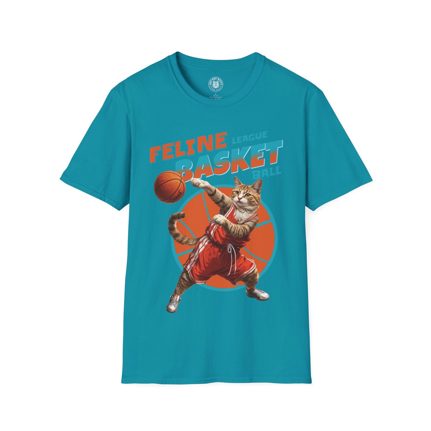 Feline Basketball - Unisex Cat Graphic Tees | Graphic T Shirts