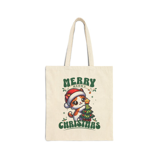 Merry Meowy Christmas - Cat Tote Bag