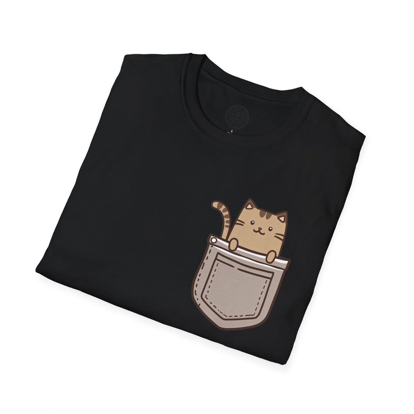 Cat In Pocket 2 - Unisex Cat Graphic Tees | Graphic T Shirts