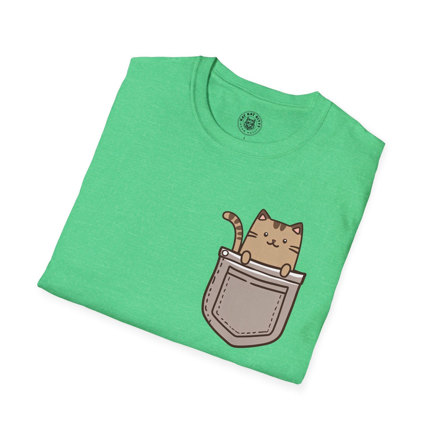 Cat In Pocket 2 - Unisex Cat Graphic Tees | Graphic T Shirts