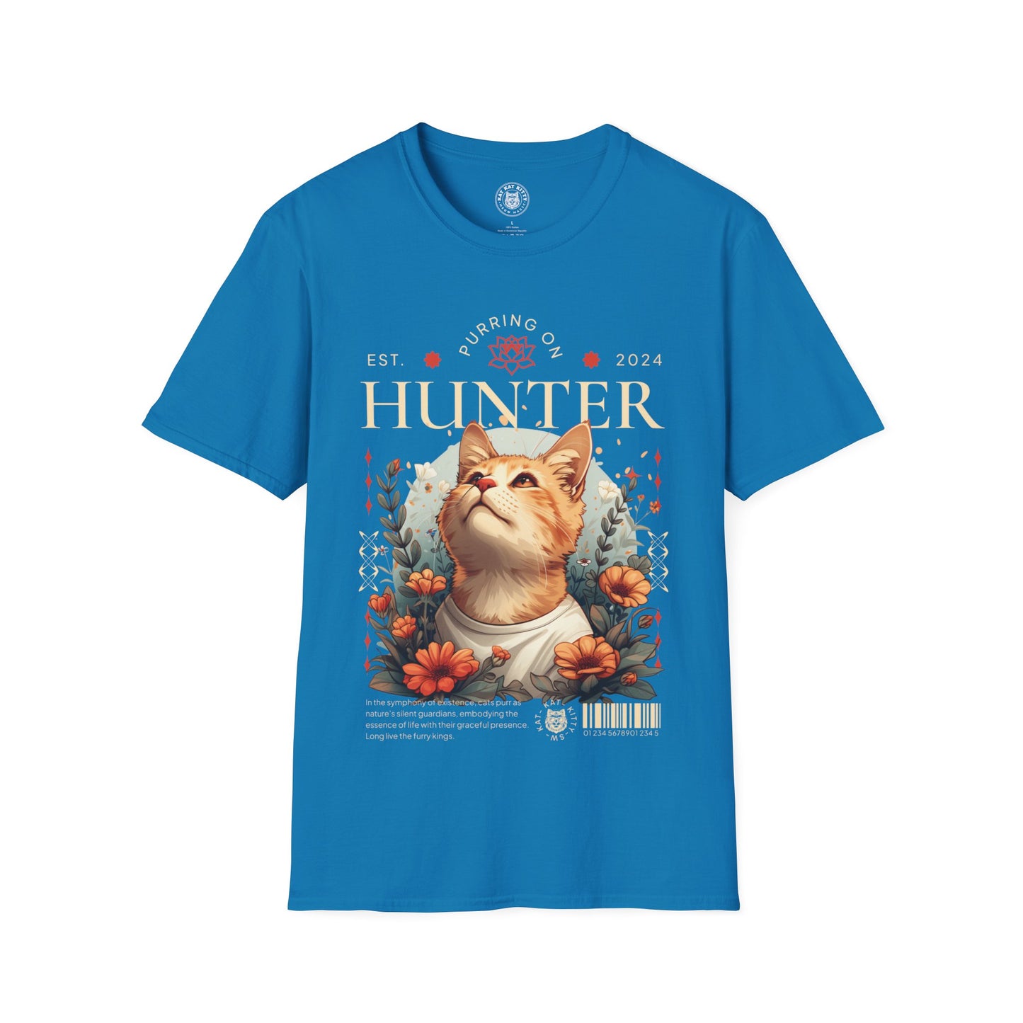 Hunter - Unisex Cat Graphic Tees | Graphic T Shirts