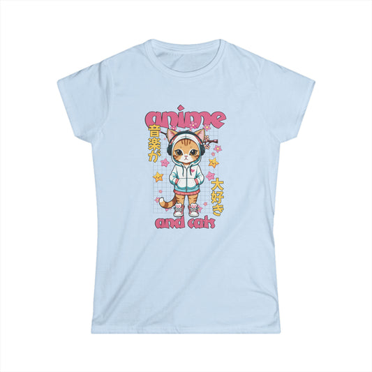 Anime and Cats - Women's Cat Graphic Tees | Graphic T Shirts