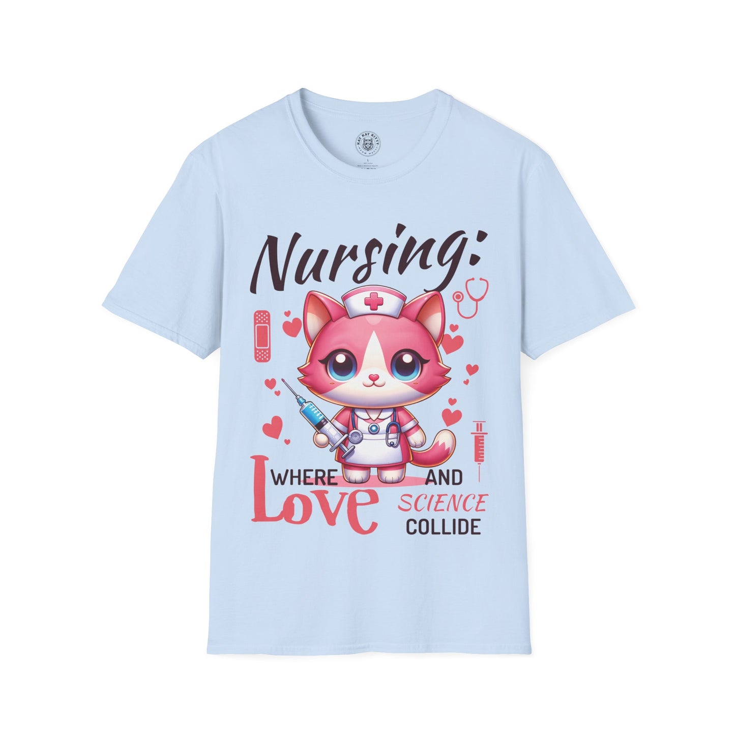 Nursing Cat - Unisex Cat Graphic Tees | Graphic T Shirts