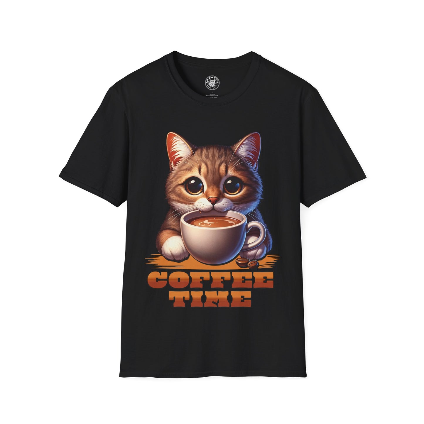 Coffee Time - Unisex Cat Graphic Tees | Graphic T Shirts