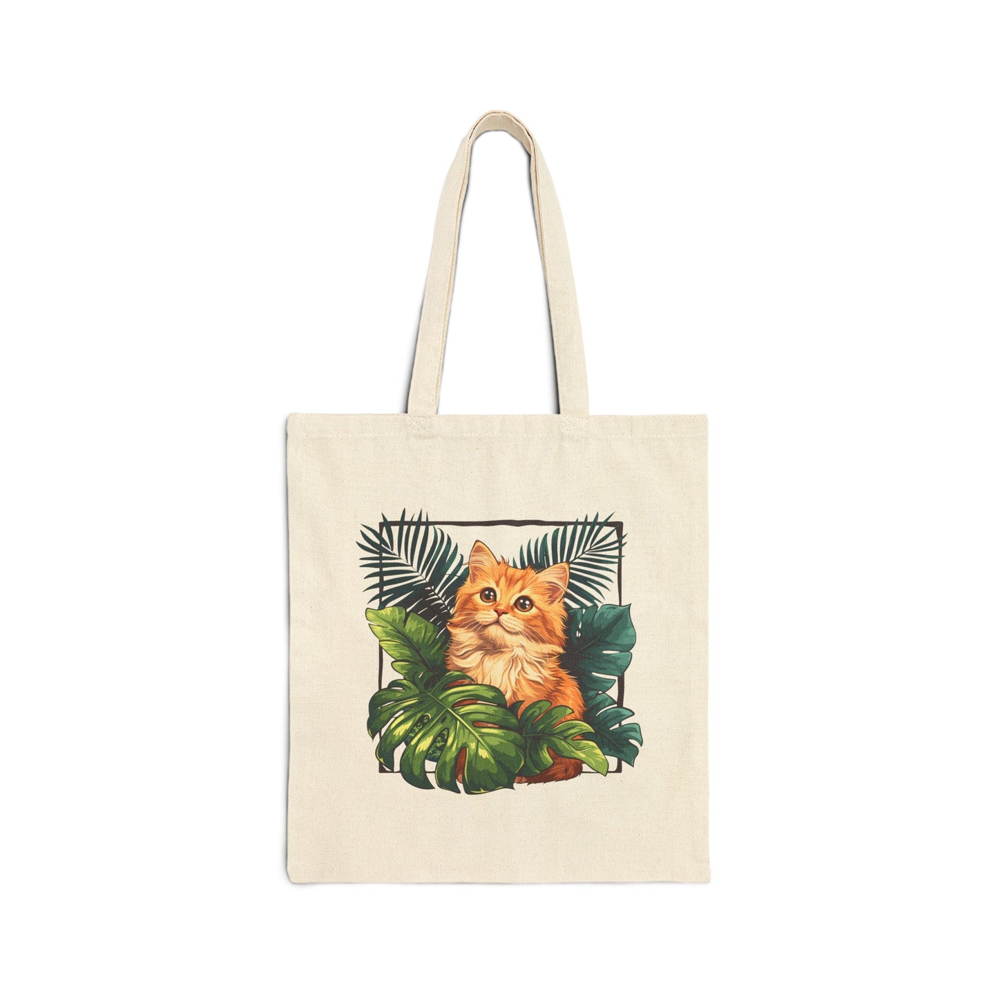 Monsteras And Cat - Cat Tote Bag