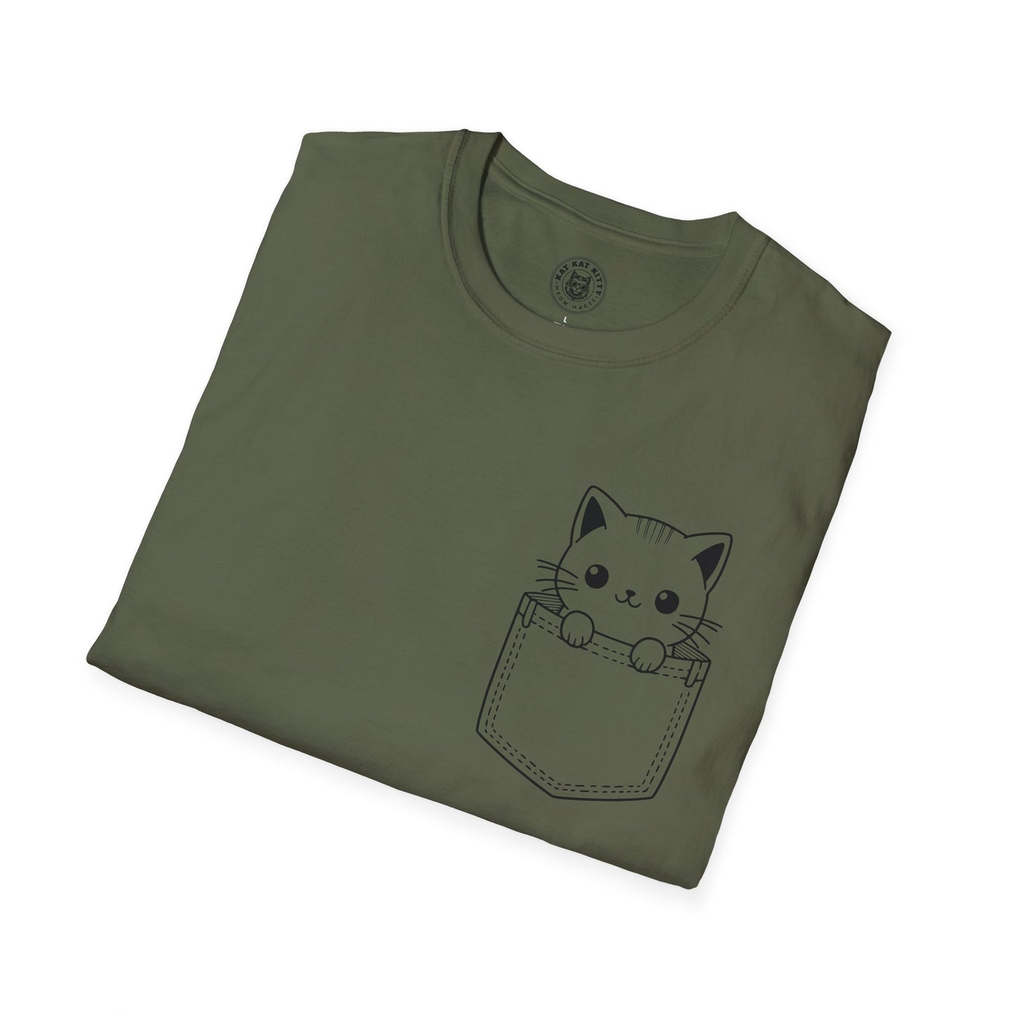 Cat In Pocket 4 - Unisex Cat Graphic Tees | Graphic T Shirts